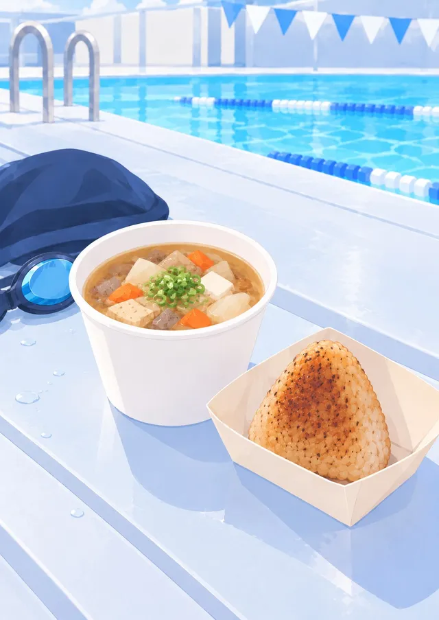 けんちん汁・焼きおにぎり